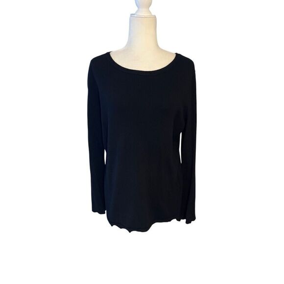 Premise flared sleeve black sweater - Picture 1 of 8